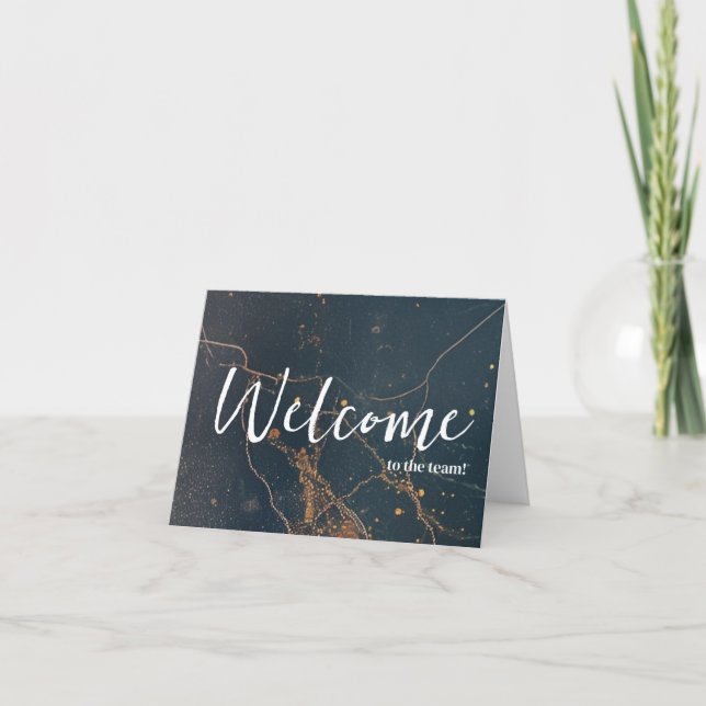 Personalized simple Elegant Welcome to the team Card (Front)