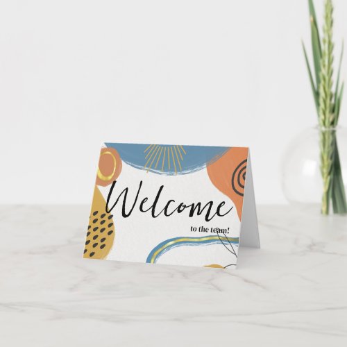 Personalized simple Elegant Welcome to the team Card