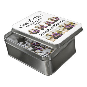 Personalized Simple Graduation 6 Photo Collage Jigsaw Puzzle