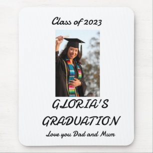 Personalized simple Graduation Photo Mouse Pad