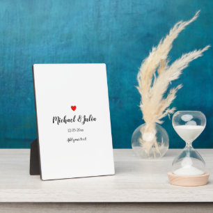 personalized simple minimal add your name year hea plaque