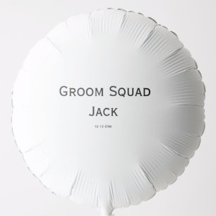 personalized simple monogram add your name wedding balloon