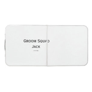 personalized simple monogram add your name wedding beer pong table