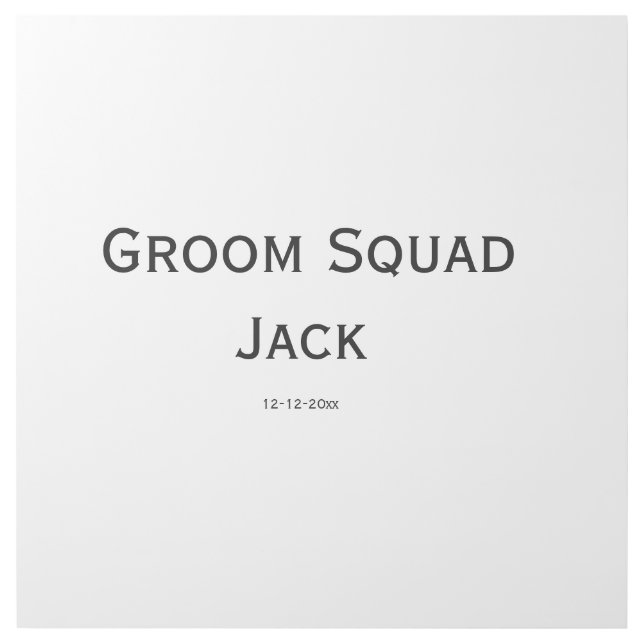 personalized simple monogram add your name wedding gallery wrap (Front)