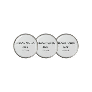 personalized simple monogram add your name wedding golf ball marker