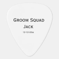 personalized simple monogram add your name wedding guitar pick