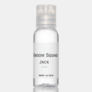 personalized simple monogram add your name wedding hand sanitizer