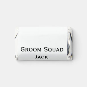 personalized simple monogram add your name wedding hershey's miniatures