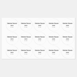 personalized simple monogram add your name wedding labels