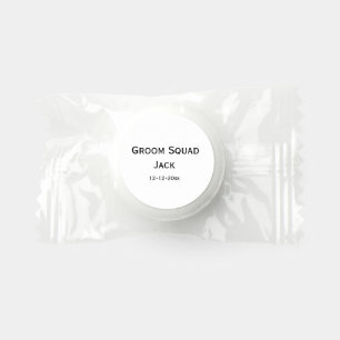 personalized simple monogram add your name wedding life saver® mints