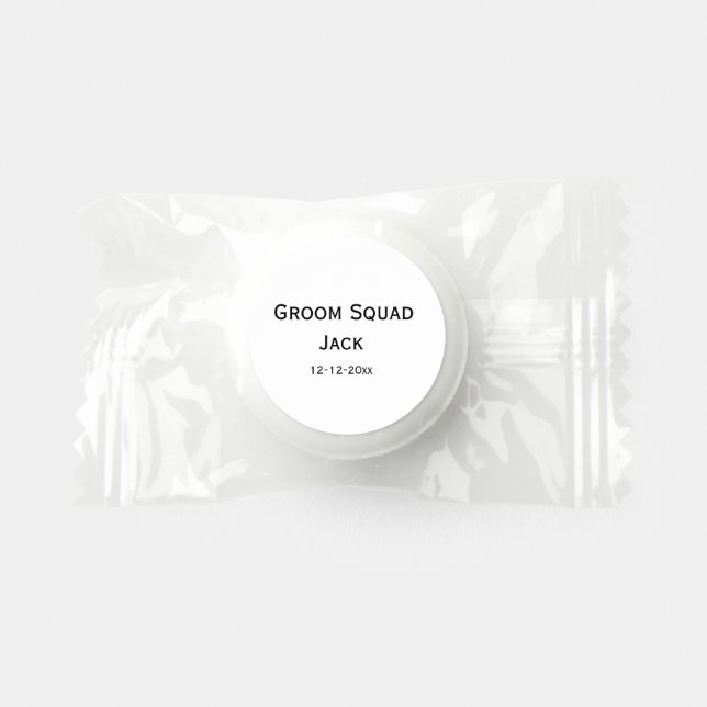 personalized simple monogram add your name wedding life saver® mints (Front)