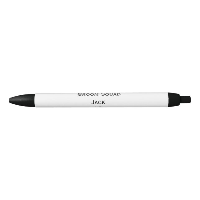 personalized simple monogram add your name wedding pen (Front)