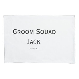 personalized simple monogram add your name wedding pillow case
