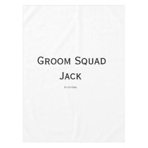 personalized simple monogram add your name wedding tablecloth