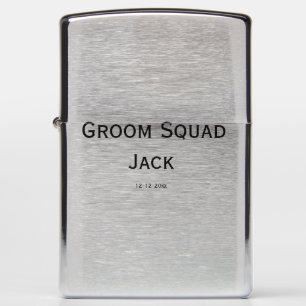 personalized simple monogram add your name wedding zippo lighter