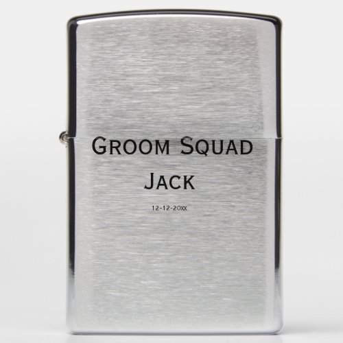 personalized simple monogram add your name wedding zippo lighter