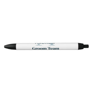 personalized simple monogram groom team groomsmen pen