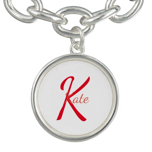 personalized simple monogram name bridesmaid   bracelet