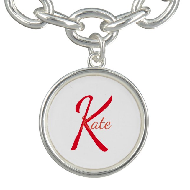 personalized simple monogram name bridesmaid   bracelet (Design)