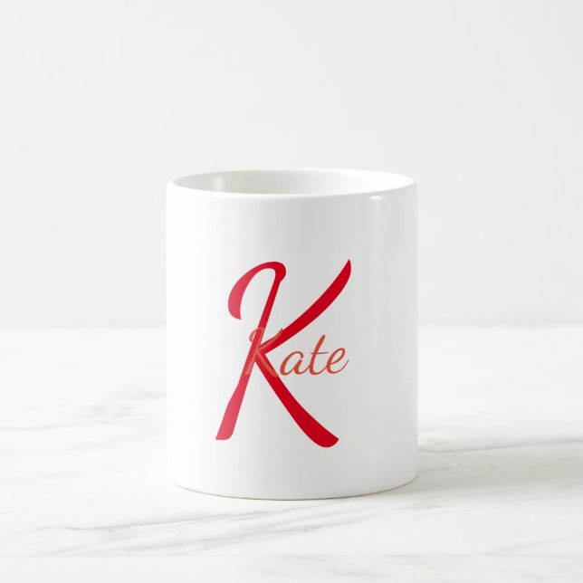 personalized simple monogram name bridesmaid   coffee mug (Center)