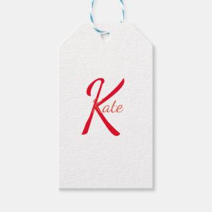 personalized simple monogram name bridesmaid gift tags