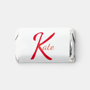 personalized simple monogram name bridesmaid simpl hershey's miniatures
