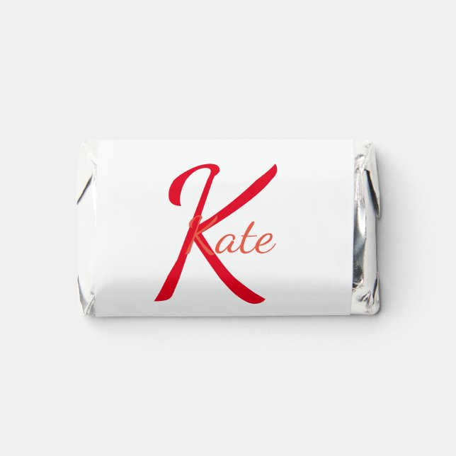 personalized simple monogram name bridesmaid simpl hershey's miniatures (Front)
