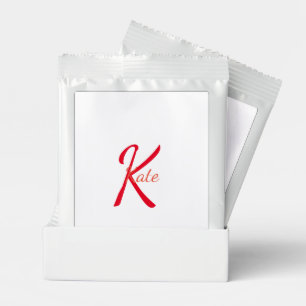 personalized simple monogram name bridesmaid simpl hot chocolate drink mix