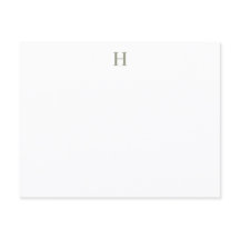 Personalized Simple Monogram Sage Green Gingham