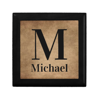 Personalized Simple Monogrammed Gift Box