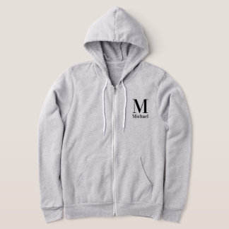 Personalized Simple Monogrammed Hoodie