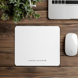 Personalized Simple Mouse Pad<br><div class="desc">This personalized simple mouse pad is perfect for... . The design features</div>