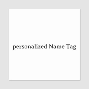 personalized simple Name Tag 2" X 2" Square