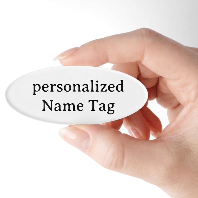 personalized simple  Name Tag 3" X 1"