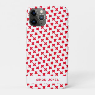 Personalized Simple Pattern Red Cross Medical iPhone 11 Pro Case