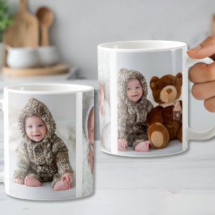 Personalized Simple Photo Collage Coffee Mug