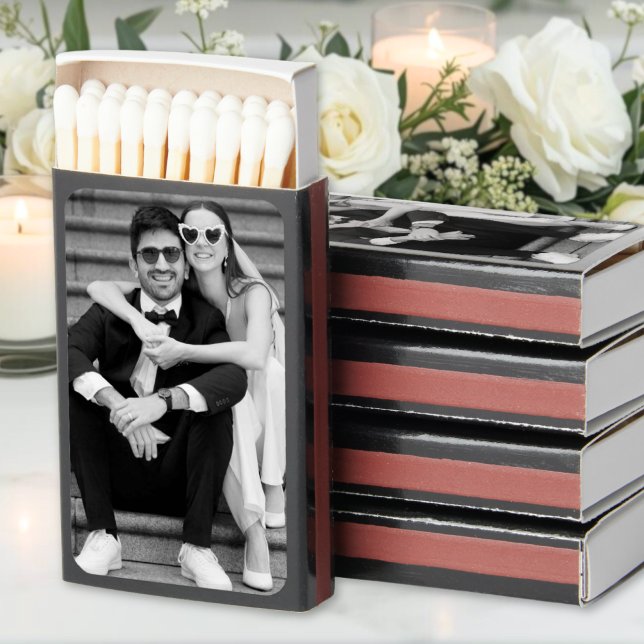 Personalized Simple Photo Matchboxes (Create Your Own Wedding Photo Matchboxes)