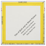 Personalized Simple Quilt Label Corner Fabric