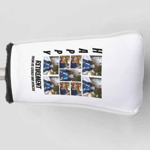 Personalized Simple Retirement  9 Photo Collage 