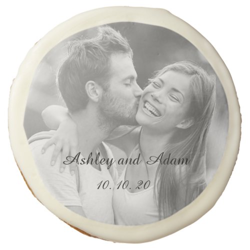 Personalized Simple Wedding Photo Cookie