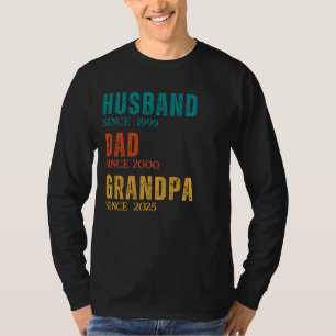 Personalized Since Years Husband Dad Grandpa Retro T-Shirt
