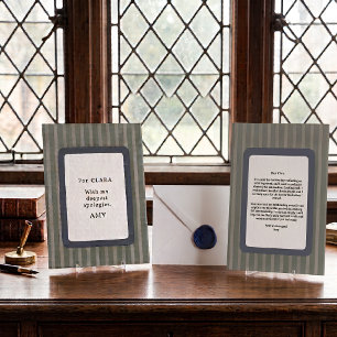 Personalized Sincere Apology Card