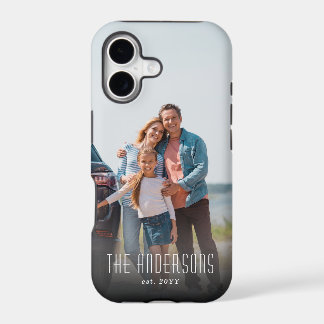 Personalized Single Family Photo & Name iPhone 17 Case