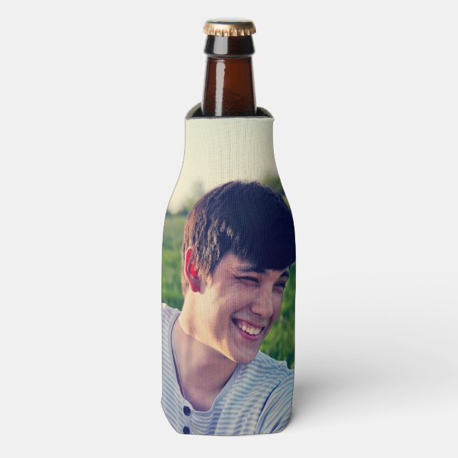 Personalized Single Photo Beer  Bottle Cooler (Bottle Front)