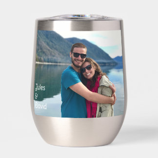 Personalized Single Photo Custom Thermal Wine Tumbler