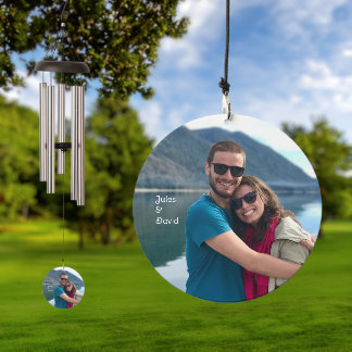 Personalized Single Photo Custom Two-Sided Wind Chime