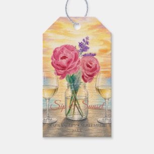 Personalized Sip & Sunset Weekend Welcome Gift Tag