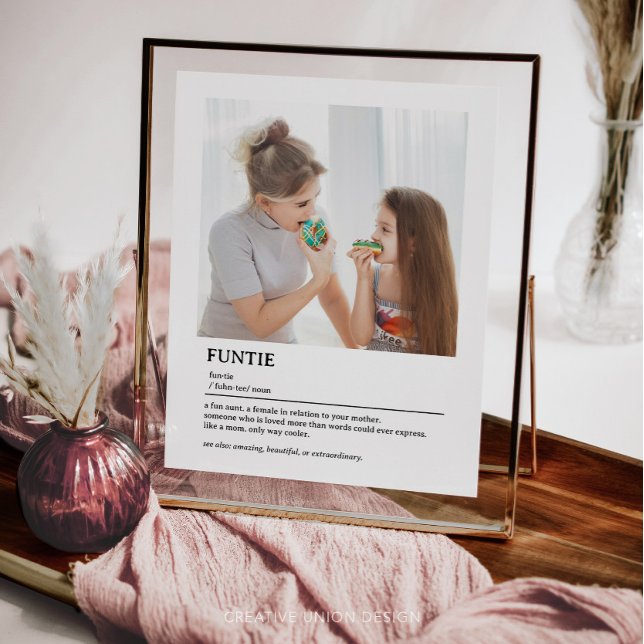 Personalized Sister Definition Quote Wall Art (gift for aunt)