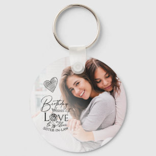 Personalized Sister-in-law Gifts Keychain