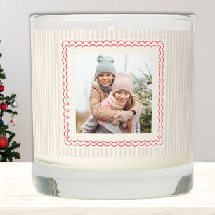 Personalized Sister Photo Collage & Custom Quote Scented Candle